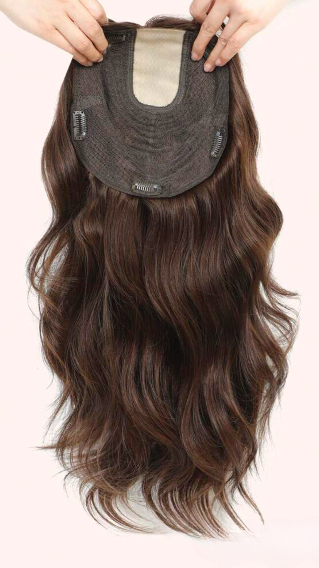 Echthaartopper Braun | 35cm - 100g